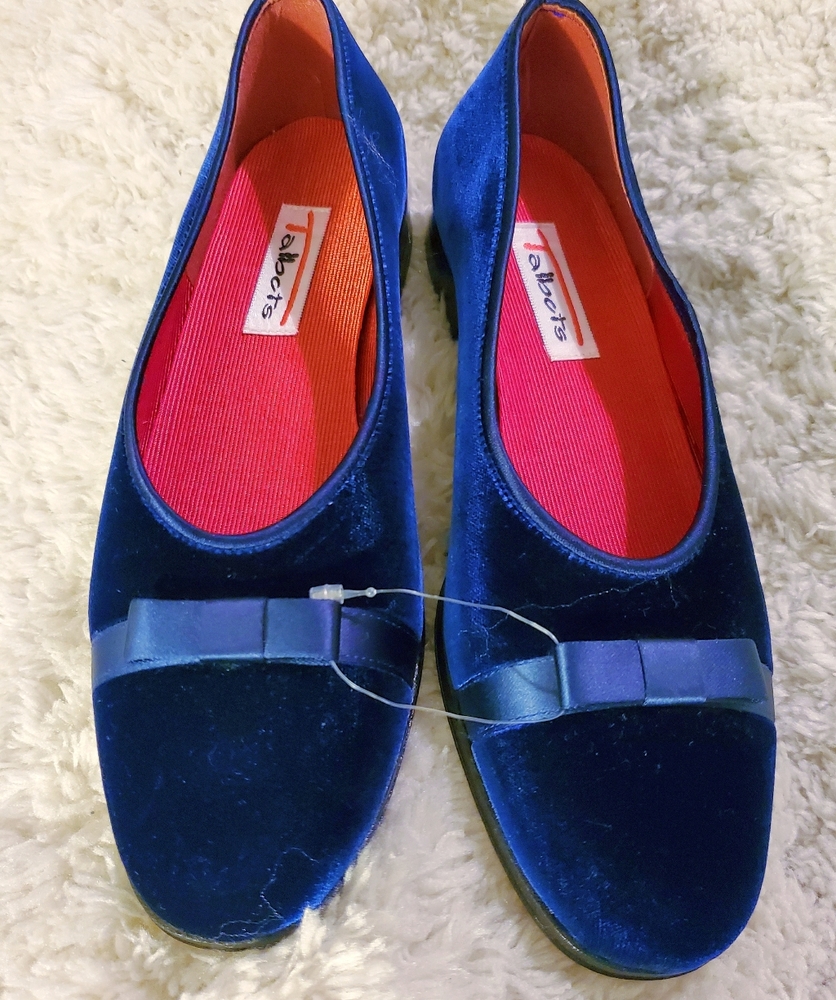 Talbots Velvet Ballet Flats | Gorgeous BLUE | 7AA